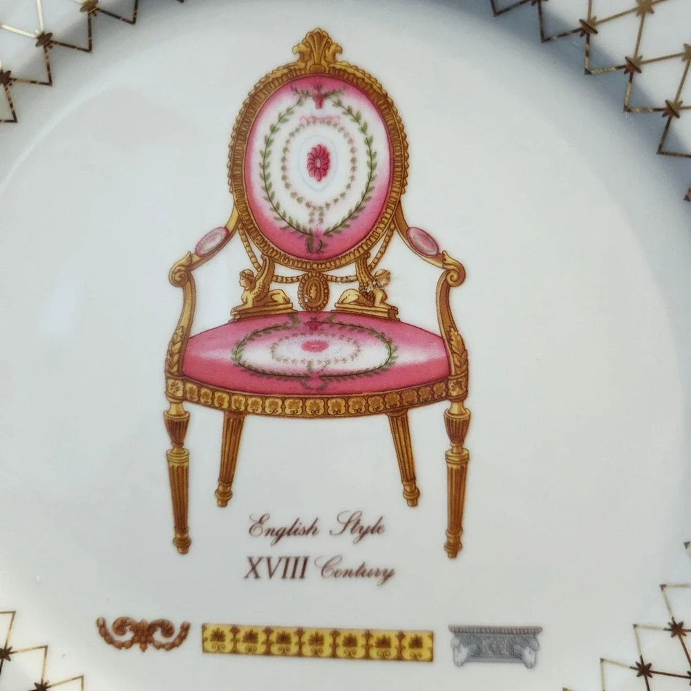French‎ Chairs Collection Email de Limoges Porcelain Plates Wall Home Decor
